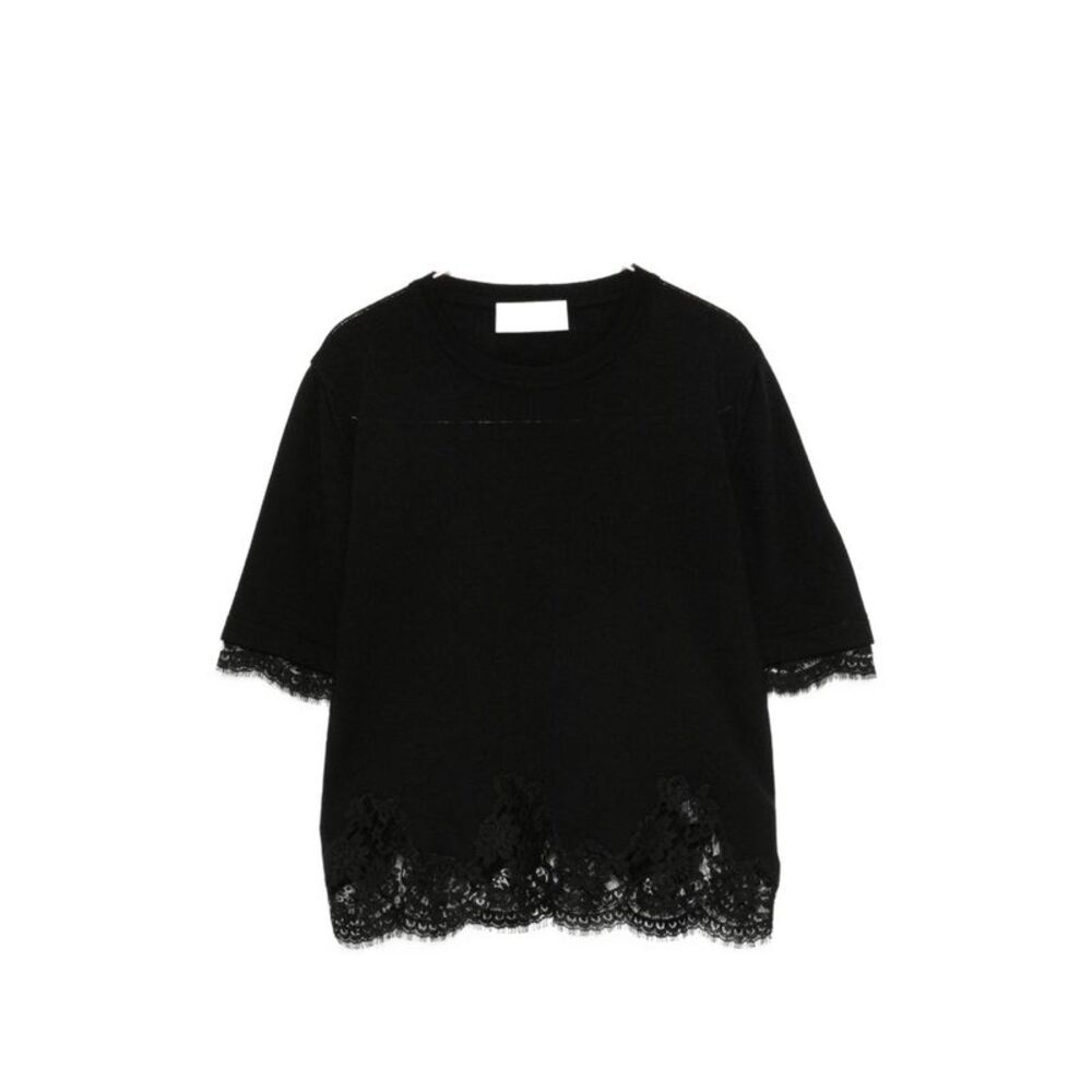 Ermanno Women Lace-Detail Wool Sweater